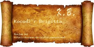 Kocsár Brigitta névjegykártya
